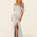 Draped Luxe Satin Bridesmaid Dress Madeline Gardner