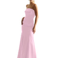 Satin Mermaid Bridesmaid Dress with Cuffed Neckline Madeline Gardner