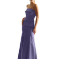 Satin Mermaid Bridesmaid Dress with Cuffed Neckline Madeline Gardner