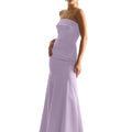 Satin Mermaid Bridesmaid Dress with Cuffed Neckline Madeline Gardner