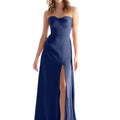 Strapless Sweetheart Luxe Satin Bridesmaid Dress Morilee