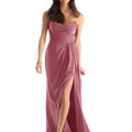 Strapless V-Neck Luxe Satin Bridesmaid Dress Morilee
