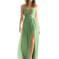 Pleated Shimmer Twist Knot Bridesmaid Dress Morilee