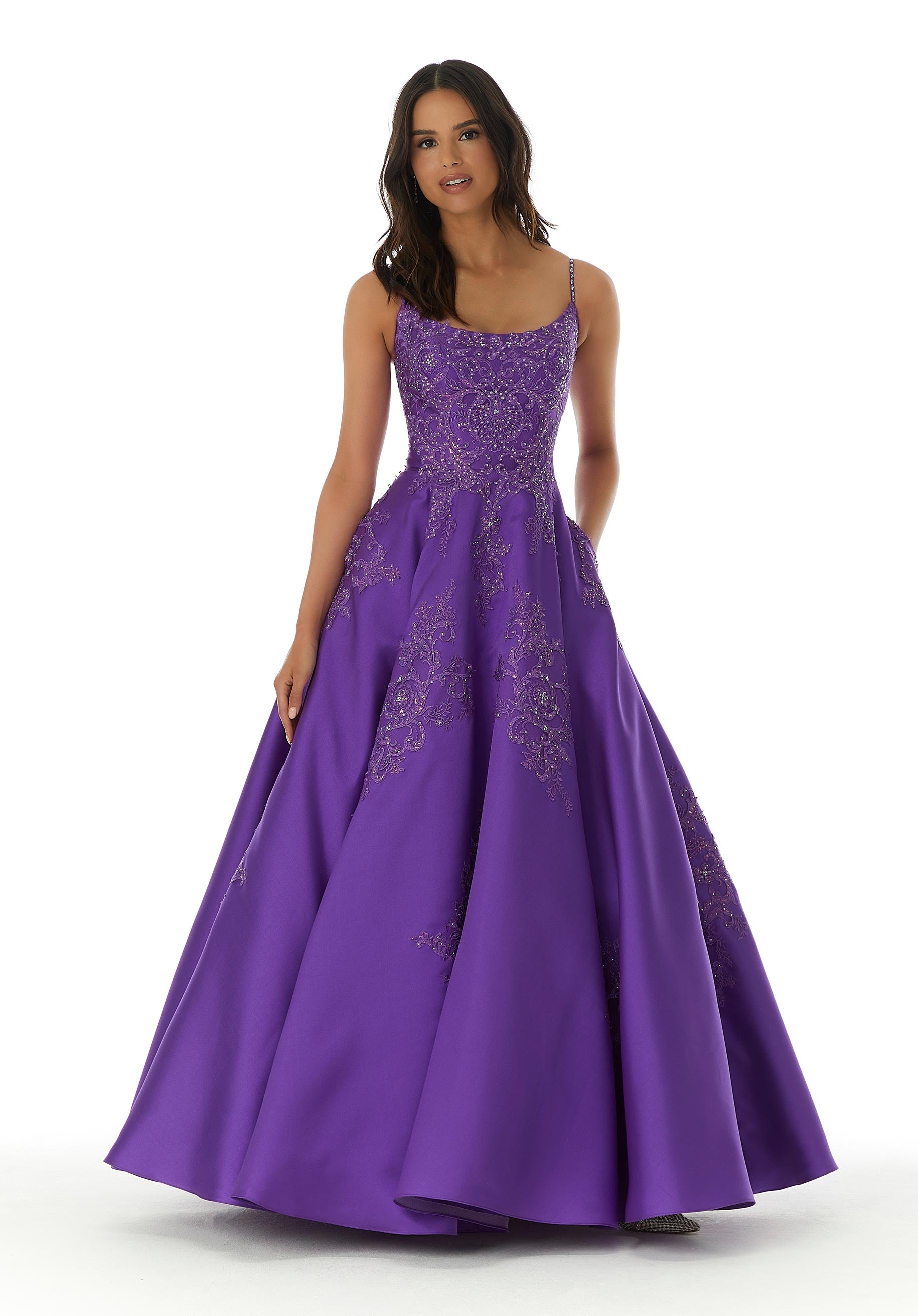 Larissa Satin Ball Gown Prom Dress
