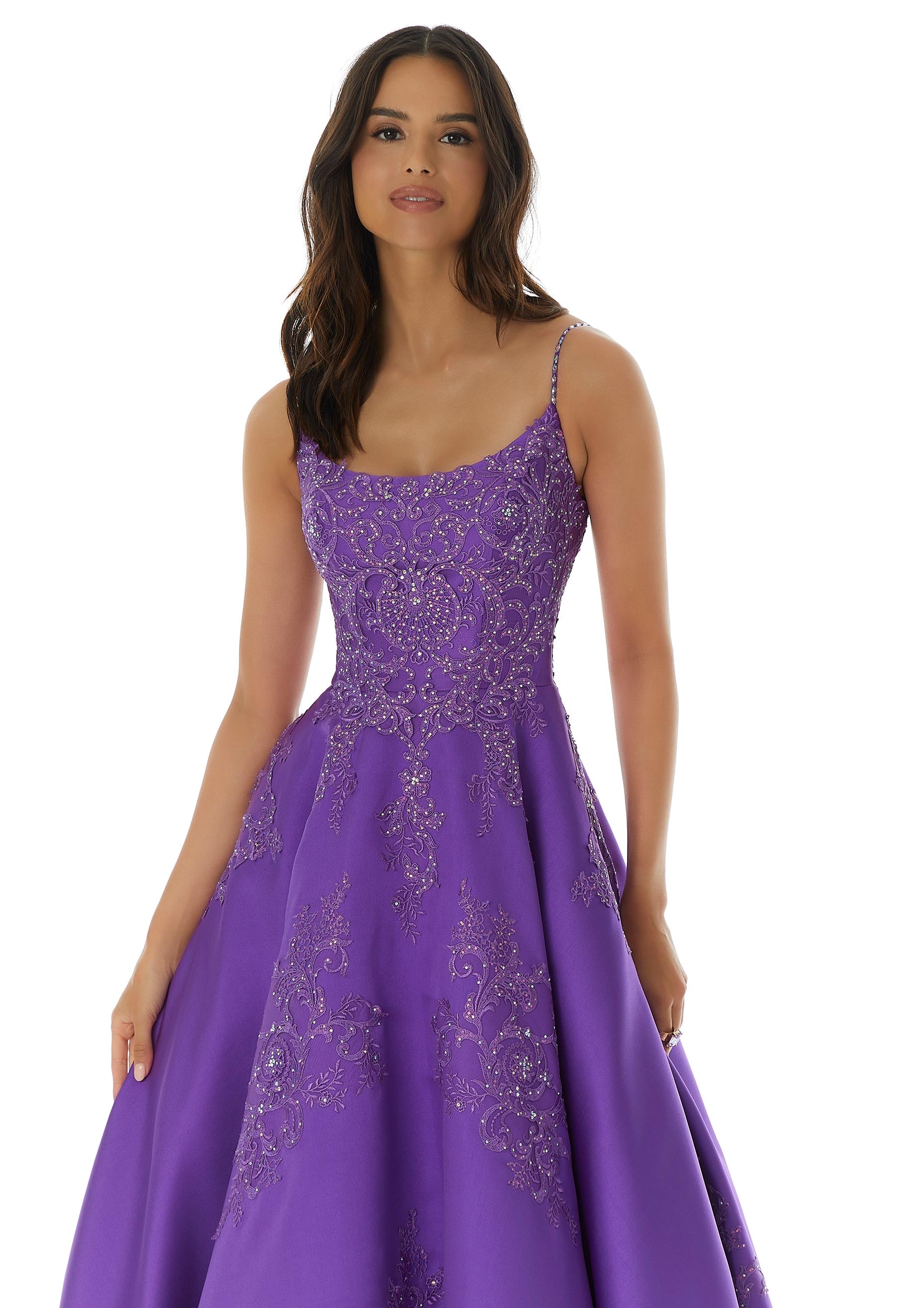 Larissa Satin Ball Gown Prom Dress