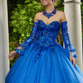 Pattern Sequin and Glitter Tulle Quinceañera Dress Morilee