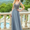 A-Line Chiffon Evening Gown Morilee