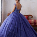 Jeweled Beading on a Split Front Tulle Ballgown Morilee