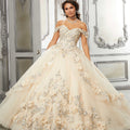 Princess Tulle Floral Quinceañera Dress