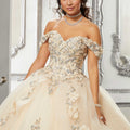 Princess Tulle Floral Quinceañera Dress