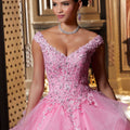 This Vizcaya Collection dress is available in purple, pink, and yellow.