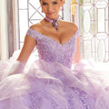 This Vizcaya Collection dress is available in purple, pink, and yellow.