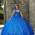 This Vizcaya Collection dress is available in blue, red, and green.