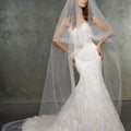 Circular Veil Edged with Rhinestones and Horsehair Madeline Gardner