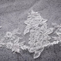 Cathedral Length Lace Veil Lightly Beaded with Rhinestones Madeline Gardner