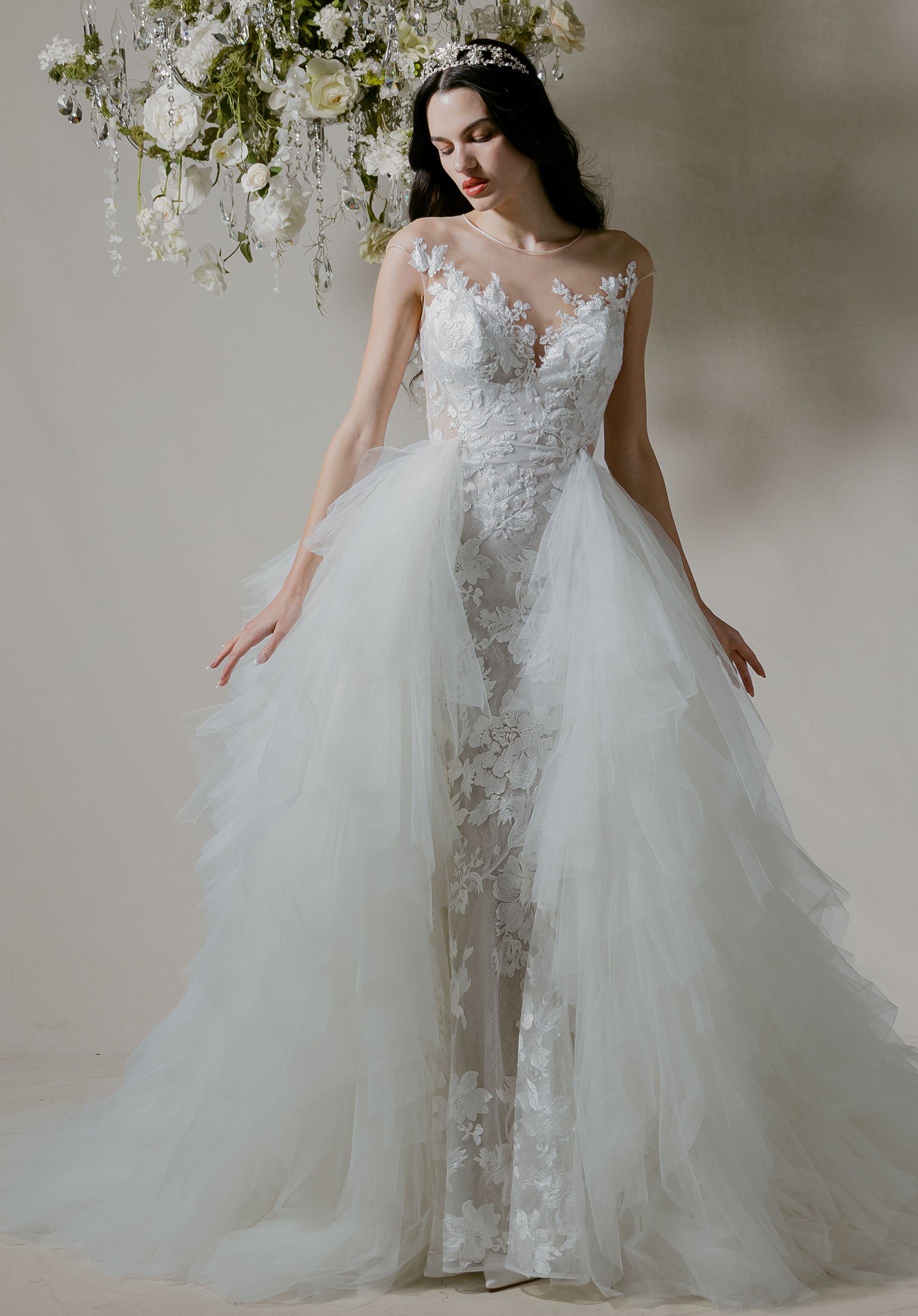 Tiered Tulle Overskirt
