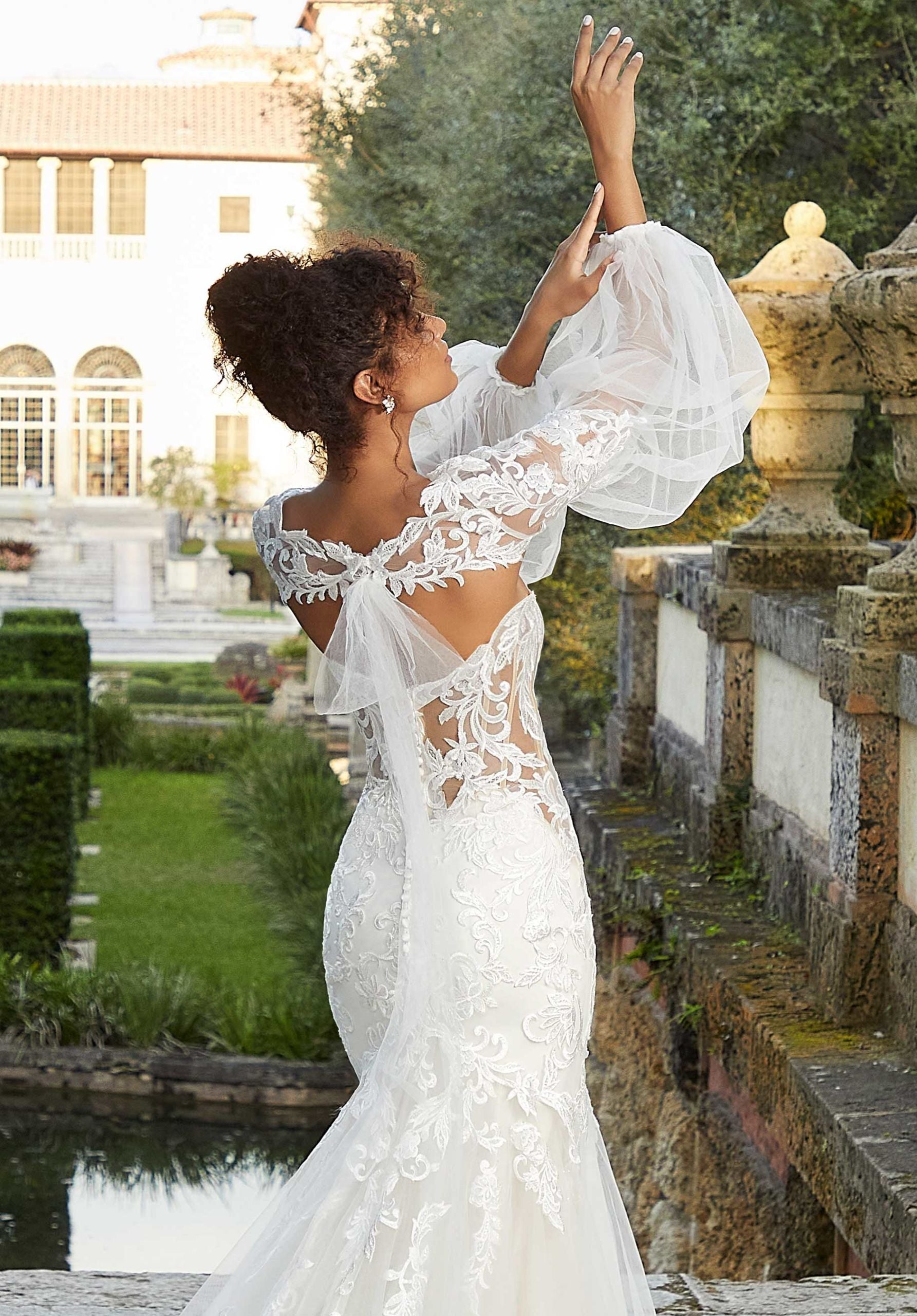 Tie Back Bishop Sleeves Madeline Gardner