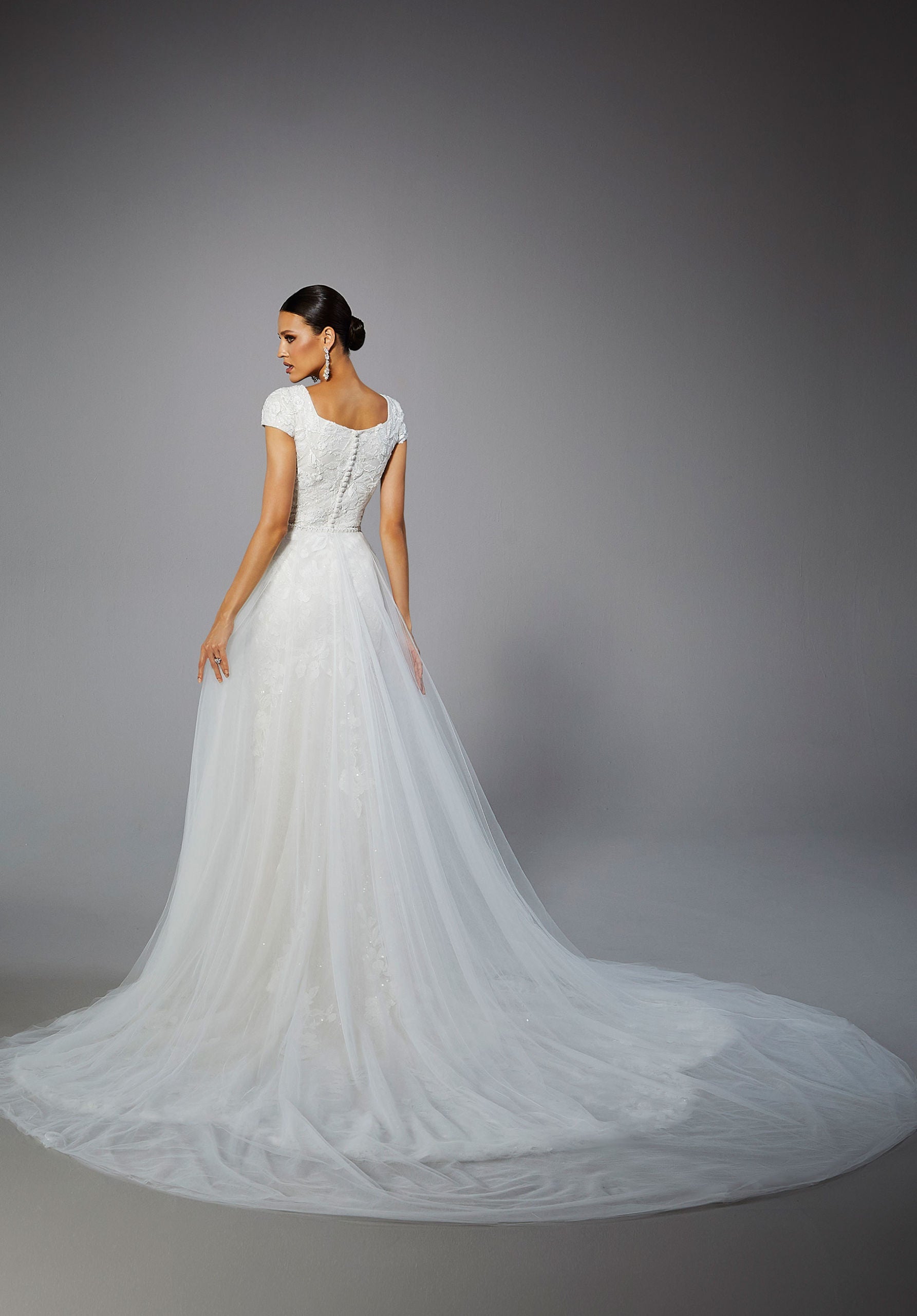 Tulle Overskirt with Beaded Waistband Madeline Gardner
