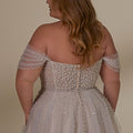 Draped Pearl and Sequin Sleeves Madeline Gardner