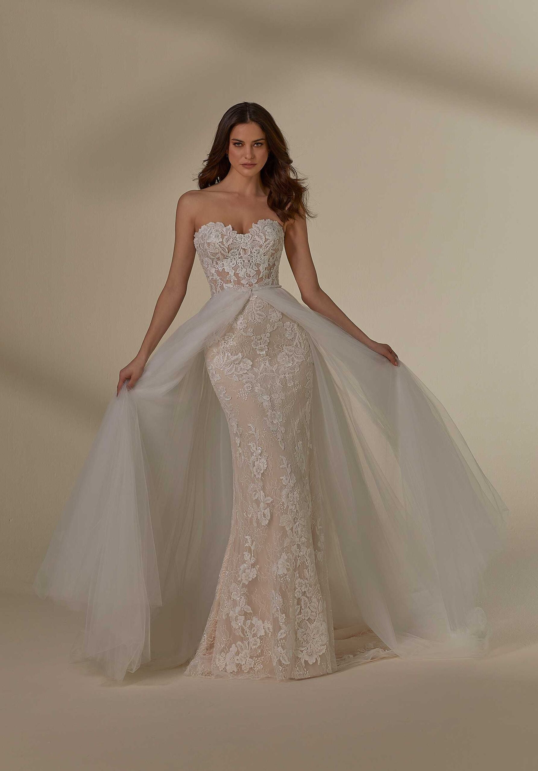Overskirt with Crystal Beaded Waistband Madeline Gardner
