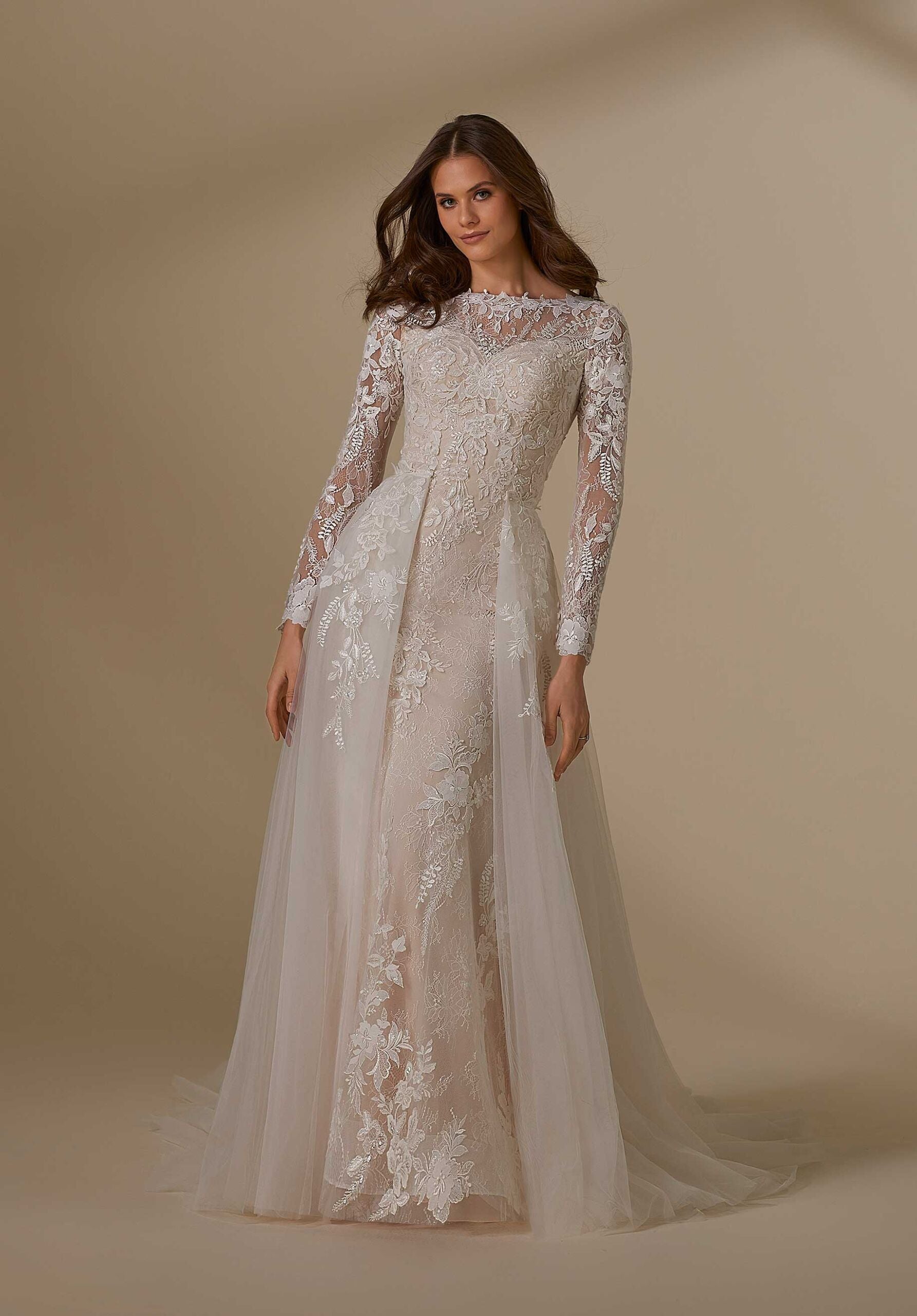 Overskirt with Embroidered Lace Madeline Gardner