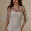 Capelet with Three-Dimensional Appliqués and Pearl Beading Madeline Gardner