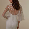 Capelet with Three-Dimensional Appliqués and Pearl Beading Madeline Gardner