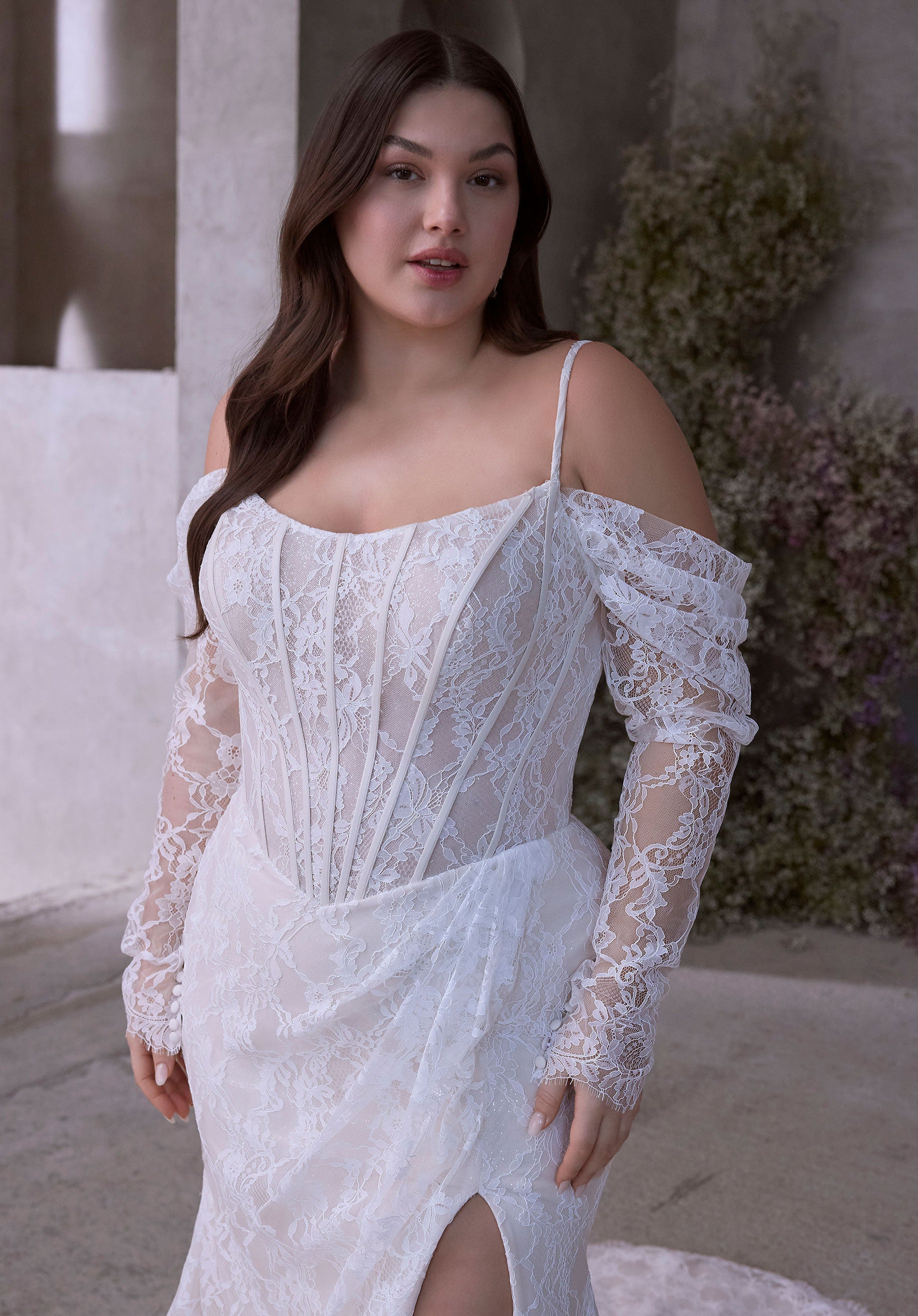 Off The Shoulder Lace Long Sleevess Morilee