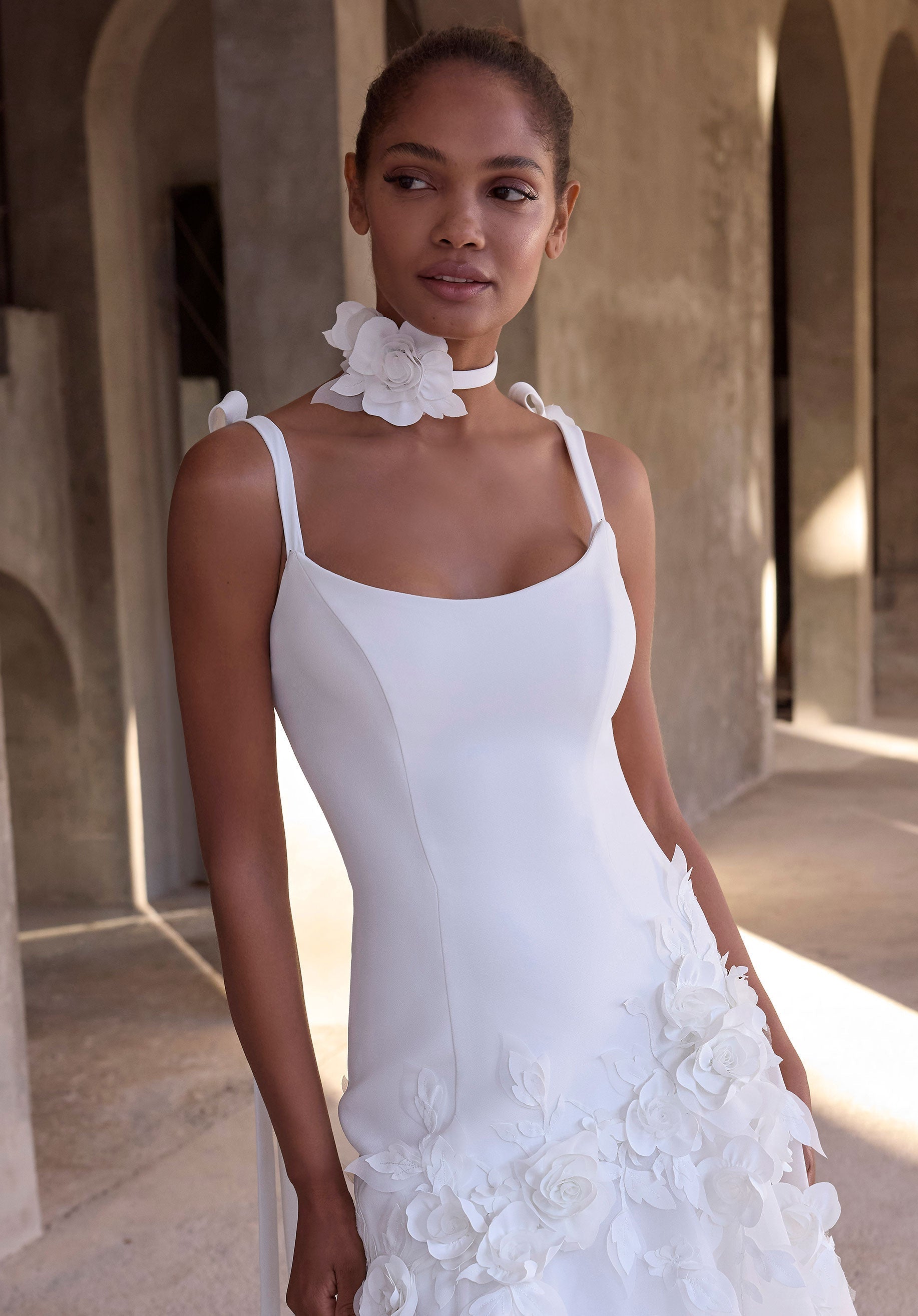 3D Floral Choker Morilee