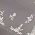 Waltz Length Veil with Lace Appliqués Madeline Gardner