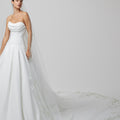 Three-Dimensional Floral Embroidered Veil Madeline Gardner