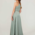 High Low Silky Satin Junior Bridesmaid Dress Madeline Gardner