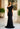 Draped One Shoulder Stretch Crepe Evening Gown