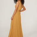 Chiffon Bridesmaid Dress with Tied Straps Madeline Gardner