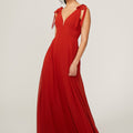 Chiffon Bridesmaid Dress with Tied Straps Madeline Gardner