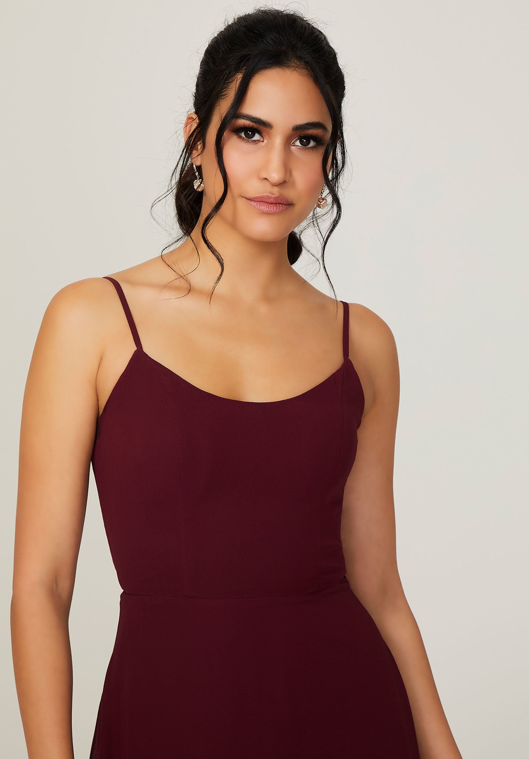 Scoop Neck Chiffon Bridesmaid Dress Madeline Gardner