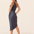 Asymmetric Midi Bridesmaids Dress Madeline Gardner