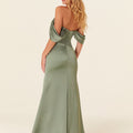 Draped Luxe Satin Bridesmaid Dress Madeline Gardner