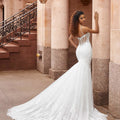 Satin with Embroidery, Tasteful Beaded Plus Size Wedding Dress