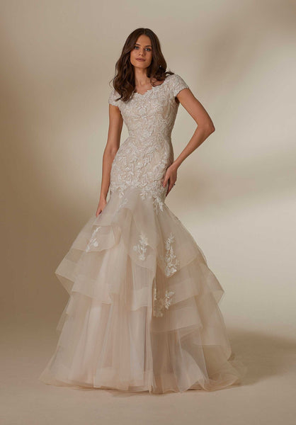 mori lee champagne wedding dress The Morilee Collection