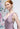 V-Neck Empire Waist Open Back Bridesmaid Dress with Neck Scarf