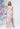 Asymmetric Ruffle Floral Printed Chiffon Bridesmaid Dress