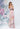 Asymmetric Ruffle Floral Printed Chiffon Bridesmaid Dress