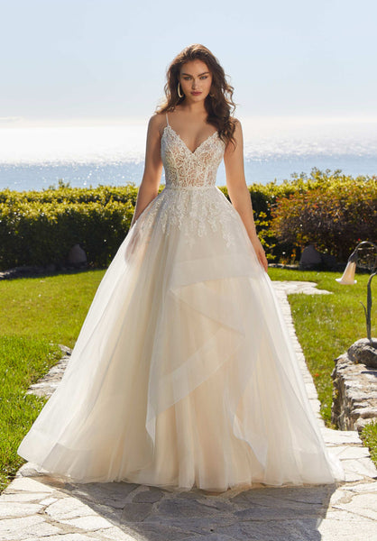ぽむ　MORILEE モリリー　インポートチュールウェディングSサイズ Romilda Wedding Dress - Morilee