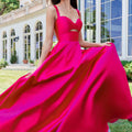 A-line Mikado Prom Dress with Cut Out Morilee