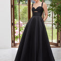 A-line Mikado Prom Dress with Cut Out Morilee