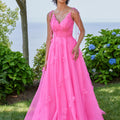 Ruched Ball Gown Prom Dress with Three Dimensional Florals Morilee