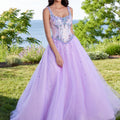 Tulle Ball Gown Prom Dress with Beaded Corset Bodice Morilee