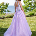 Tulle Ball Gown Prom Dress with Beaded Corset Bodice Morilee