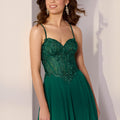 Embroidered Bustier Chiffon Party Dress Morilee